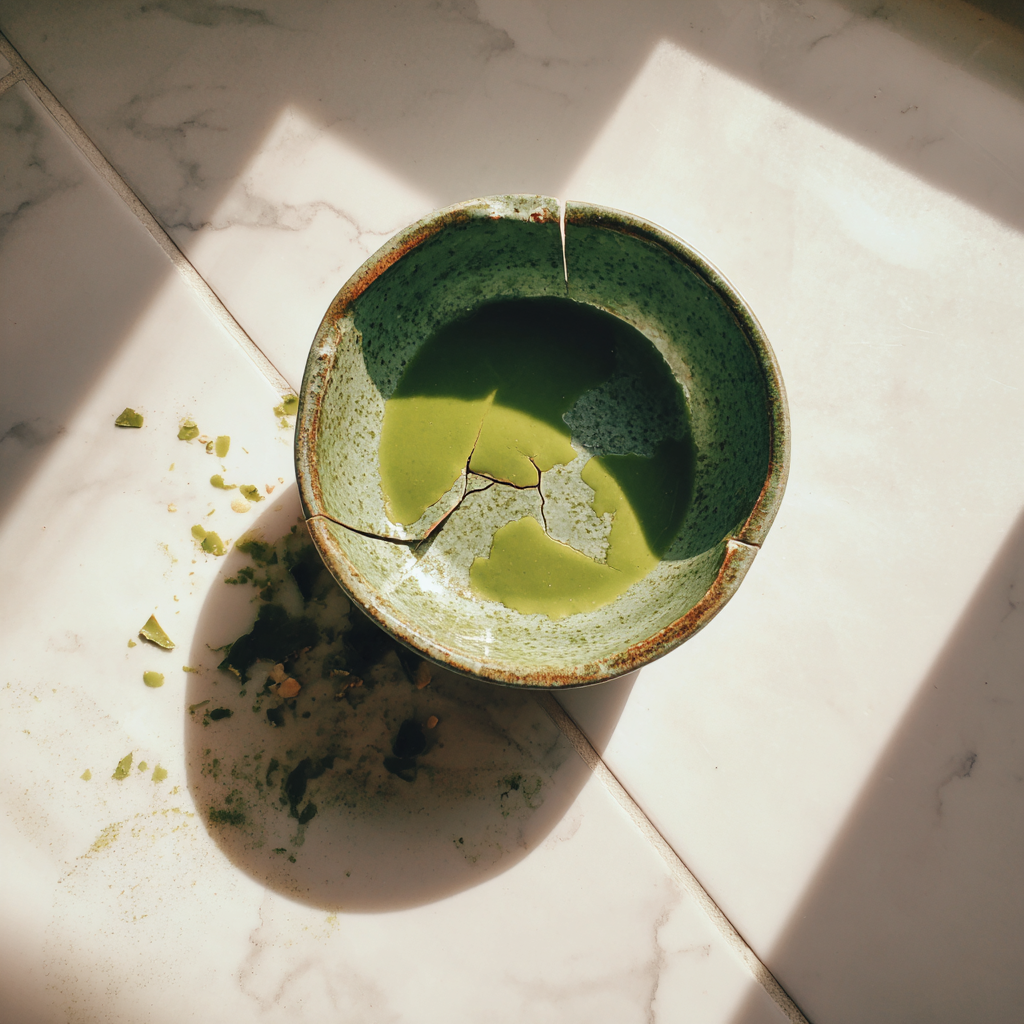 A broken soup bowl | Source: Midjourney