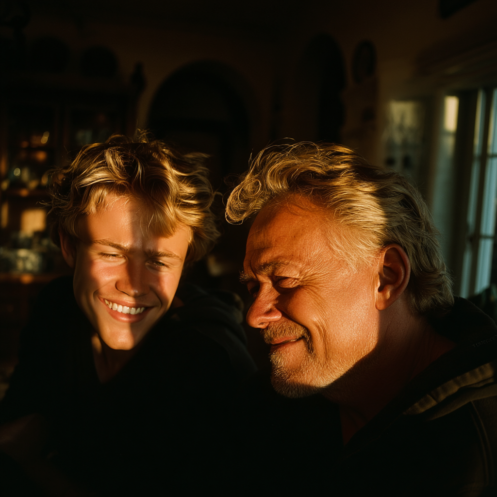 A happy father and son | Source: Midjourney