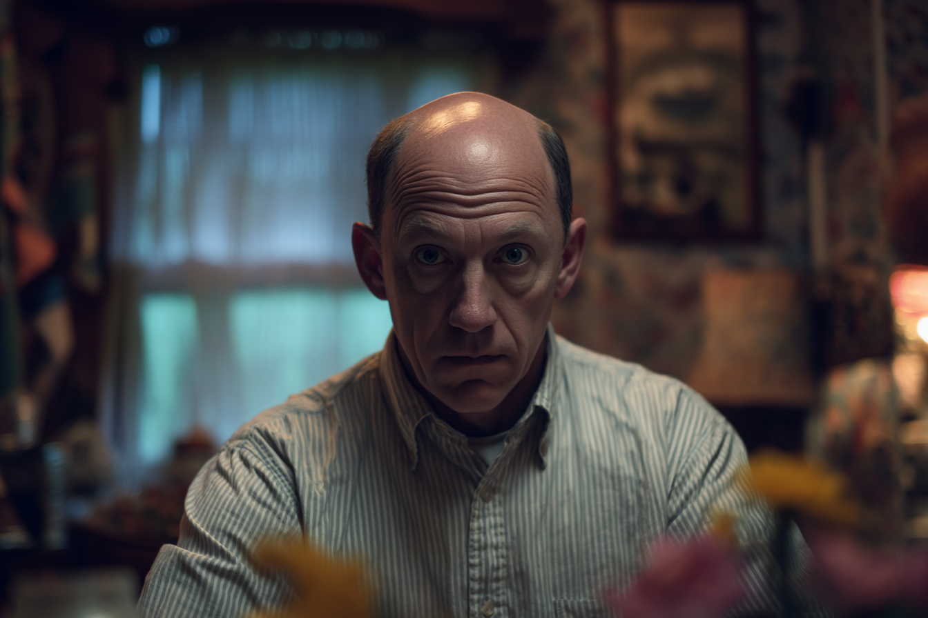 A man sitting at the dinner table | Source: Midjourney