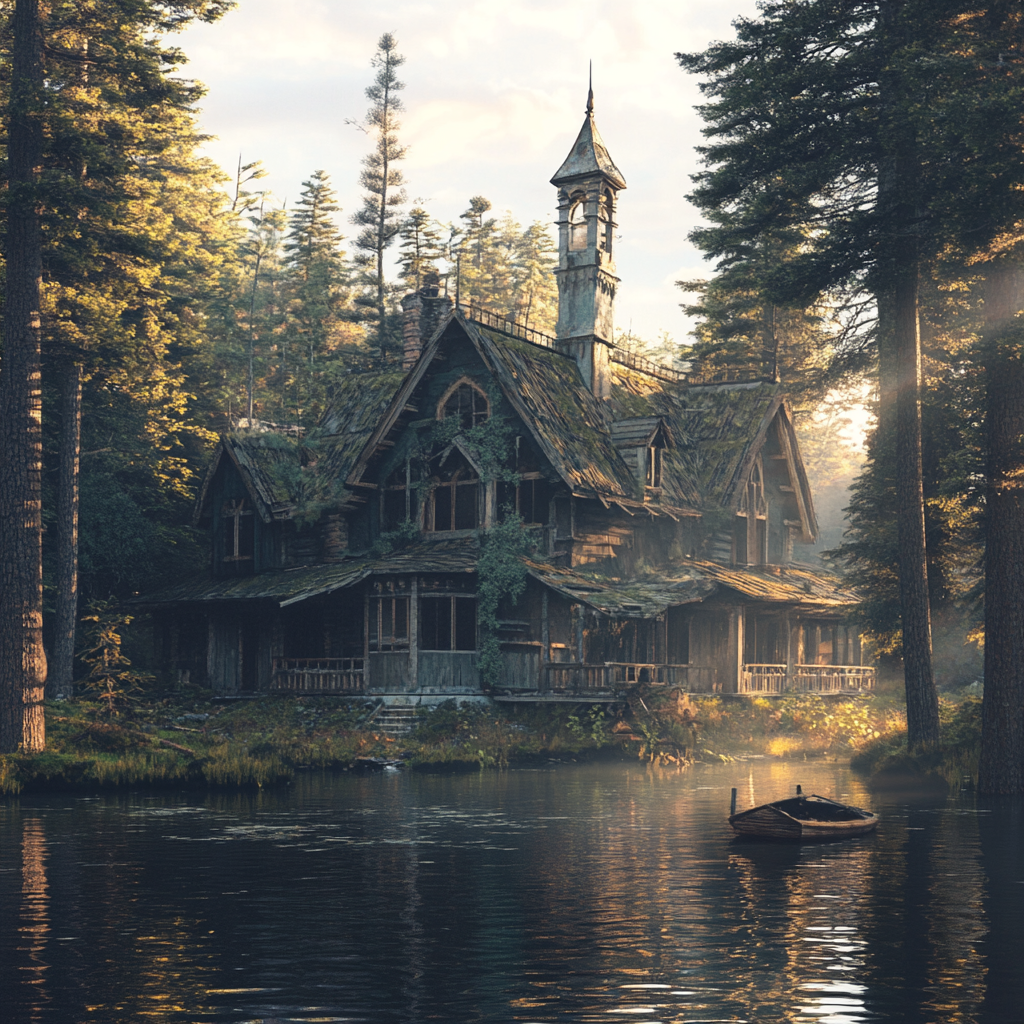 An old lake house | Source: Midjourney