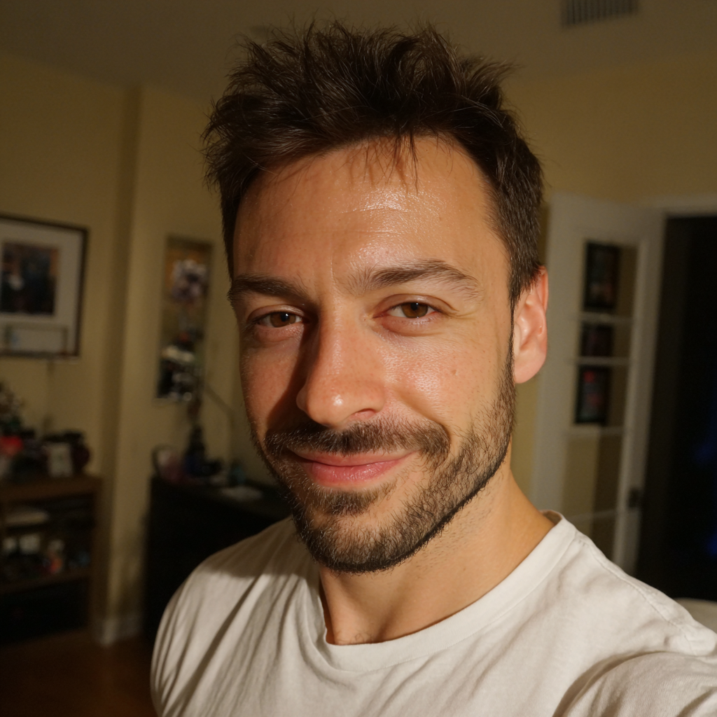 A close up of a smiling man | Source: Midjourney