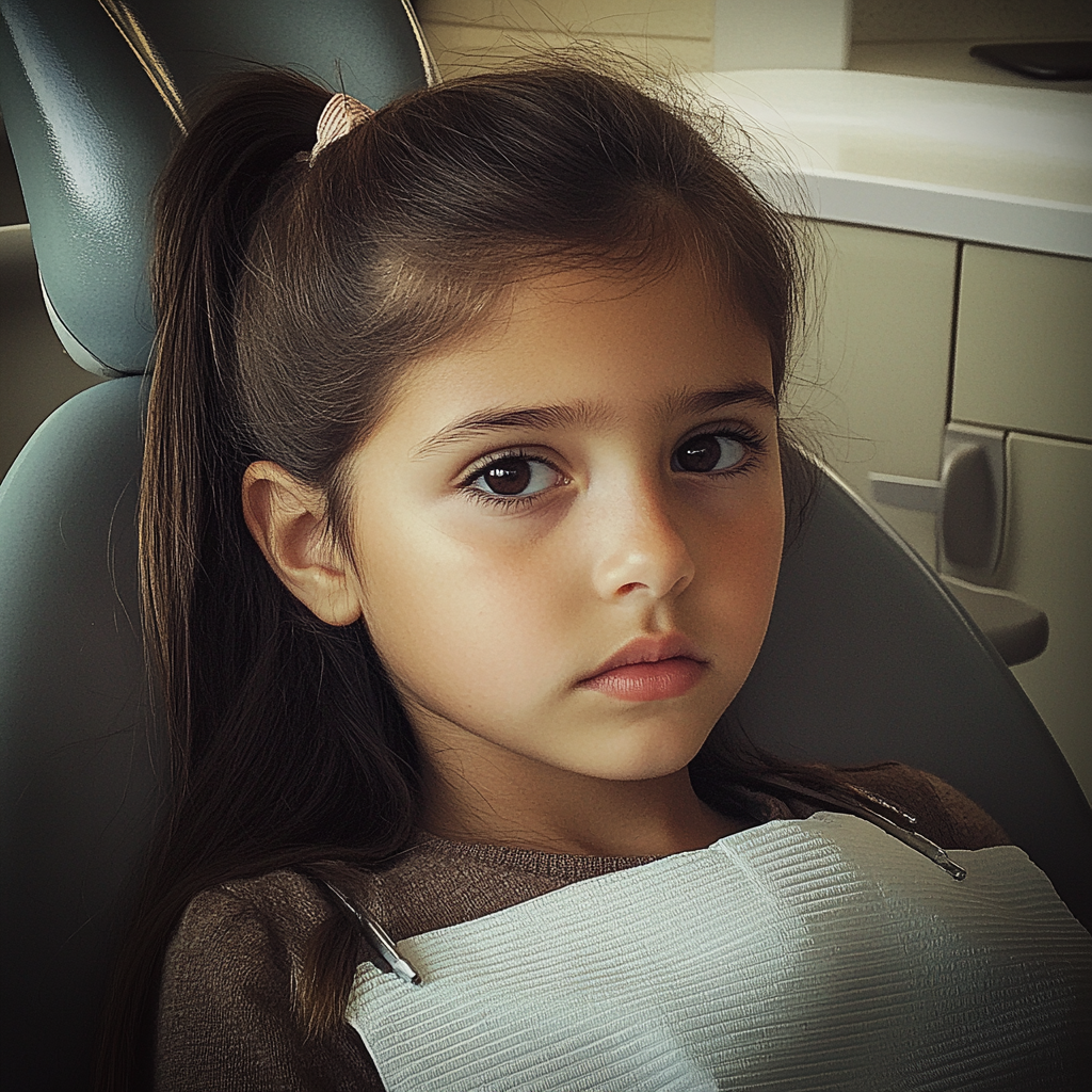 A close up of a little girl | Source: Midjourney