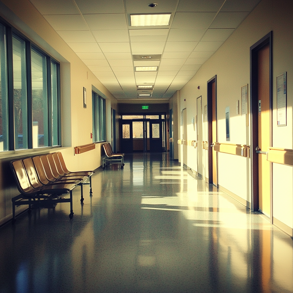A corridor in a hospital | Source: Midjourney
