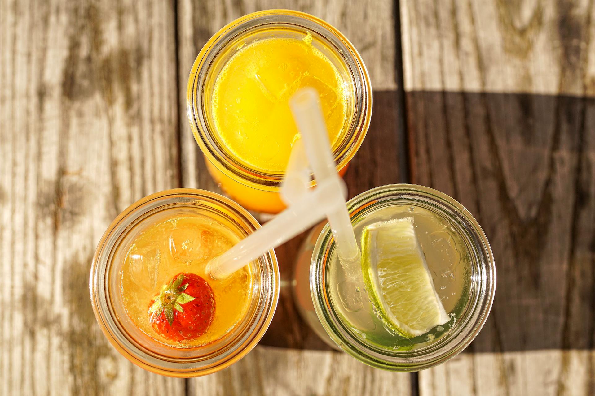 Aerial shot of drinks | Source: Pexels