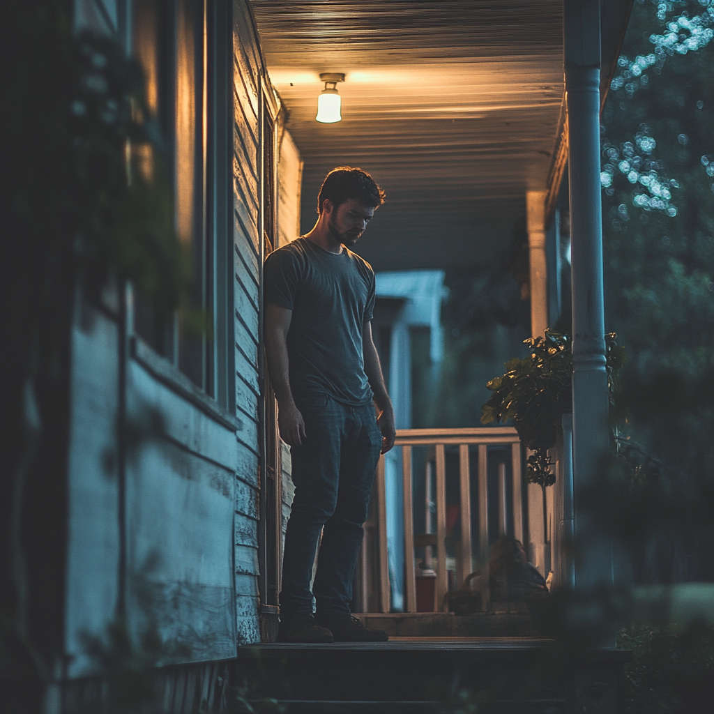 A man preparing to leave his house | Source: Midjourney