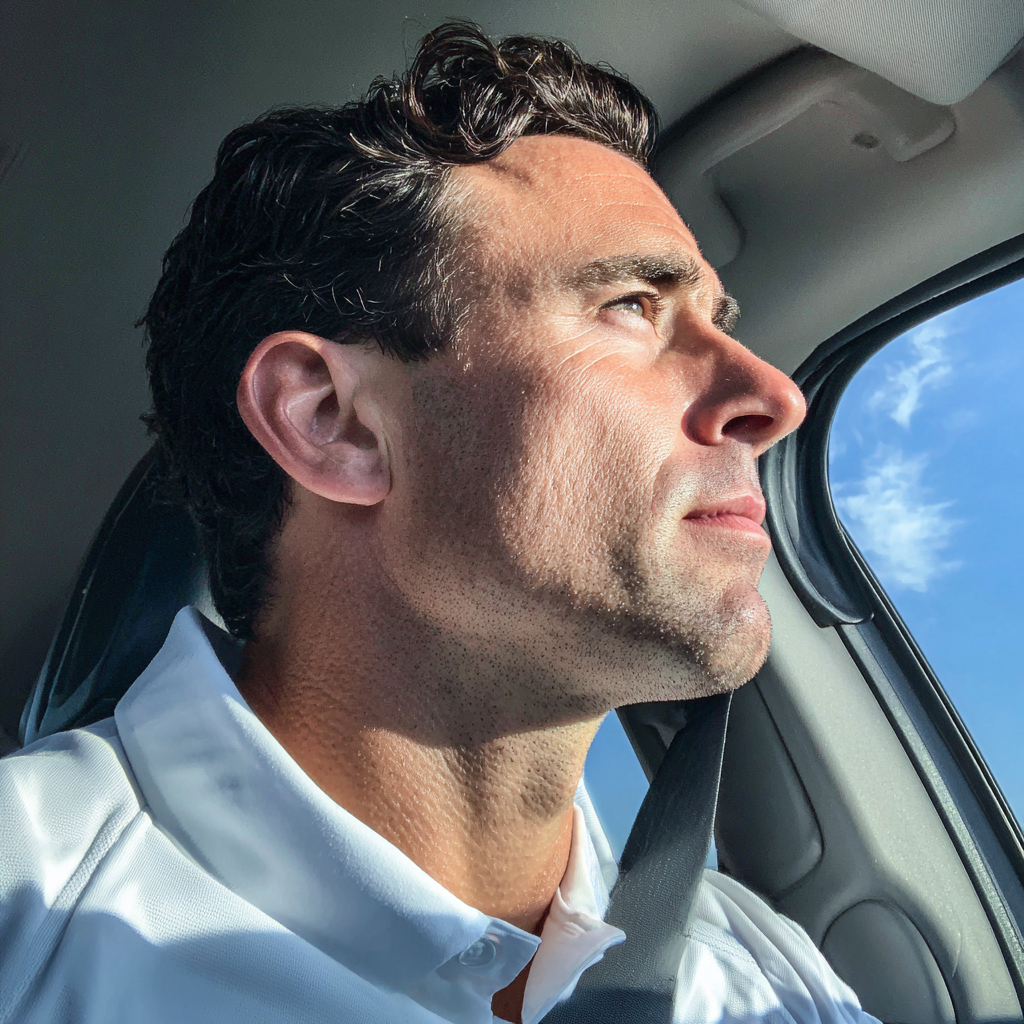 A man driving a car | Source: Midjourney