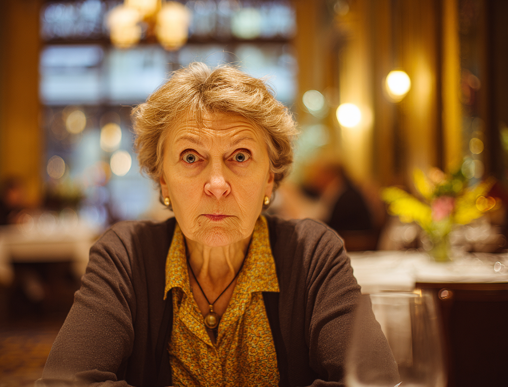A woman staring at someone in shock | Source: Midjourney