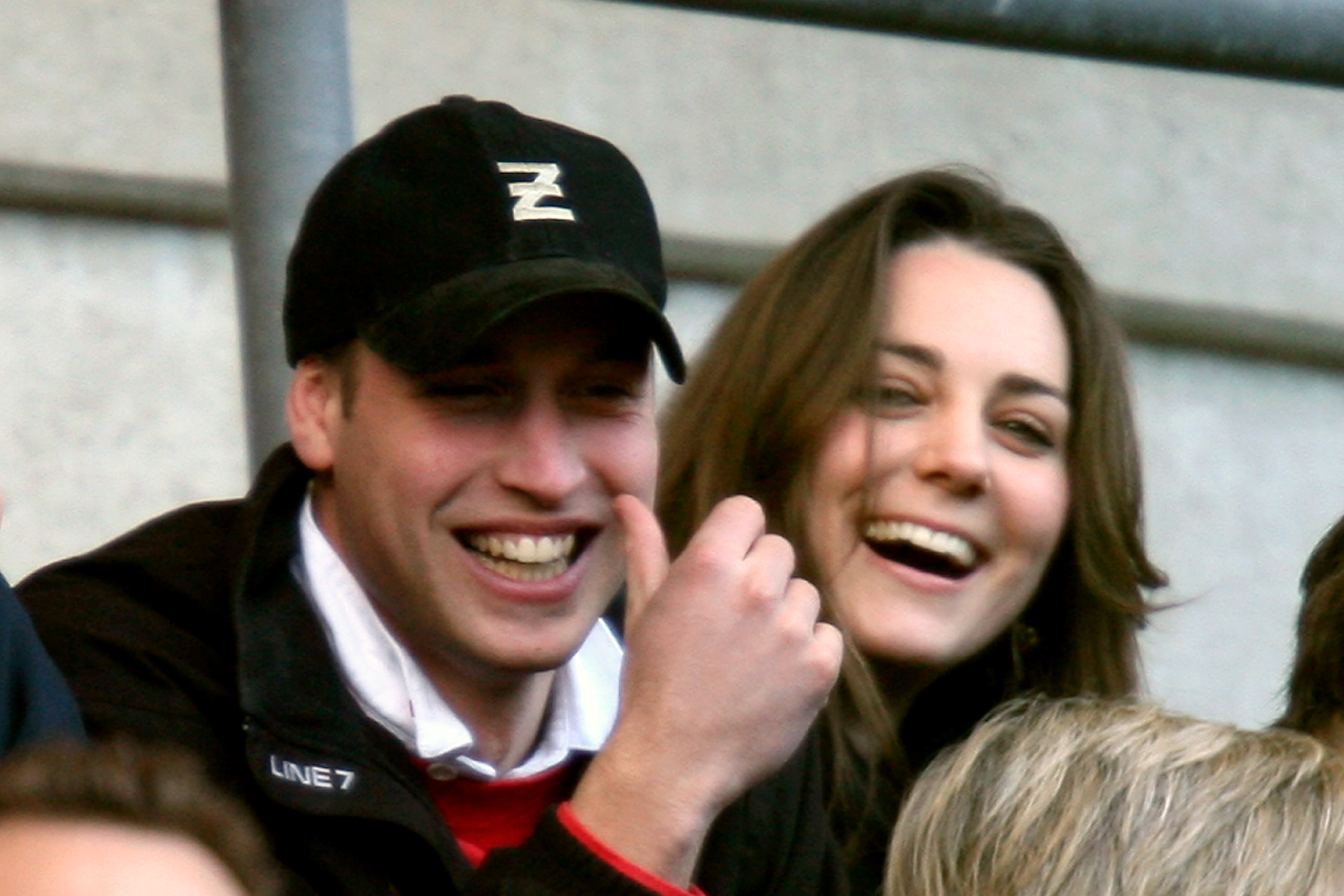 Prince William and Kate Middleton enjoy the rugby as England play Italy in the RBS Six Nations Championship at Twickenham on February 10, 2007. | Source: Getty Images