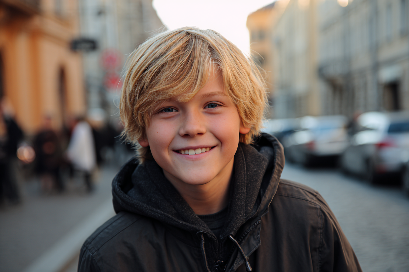Uśmiechnięty chłopiec | Źródło: Midjourney