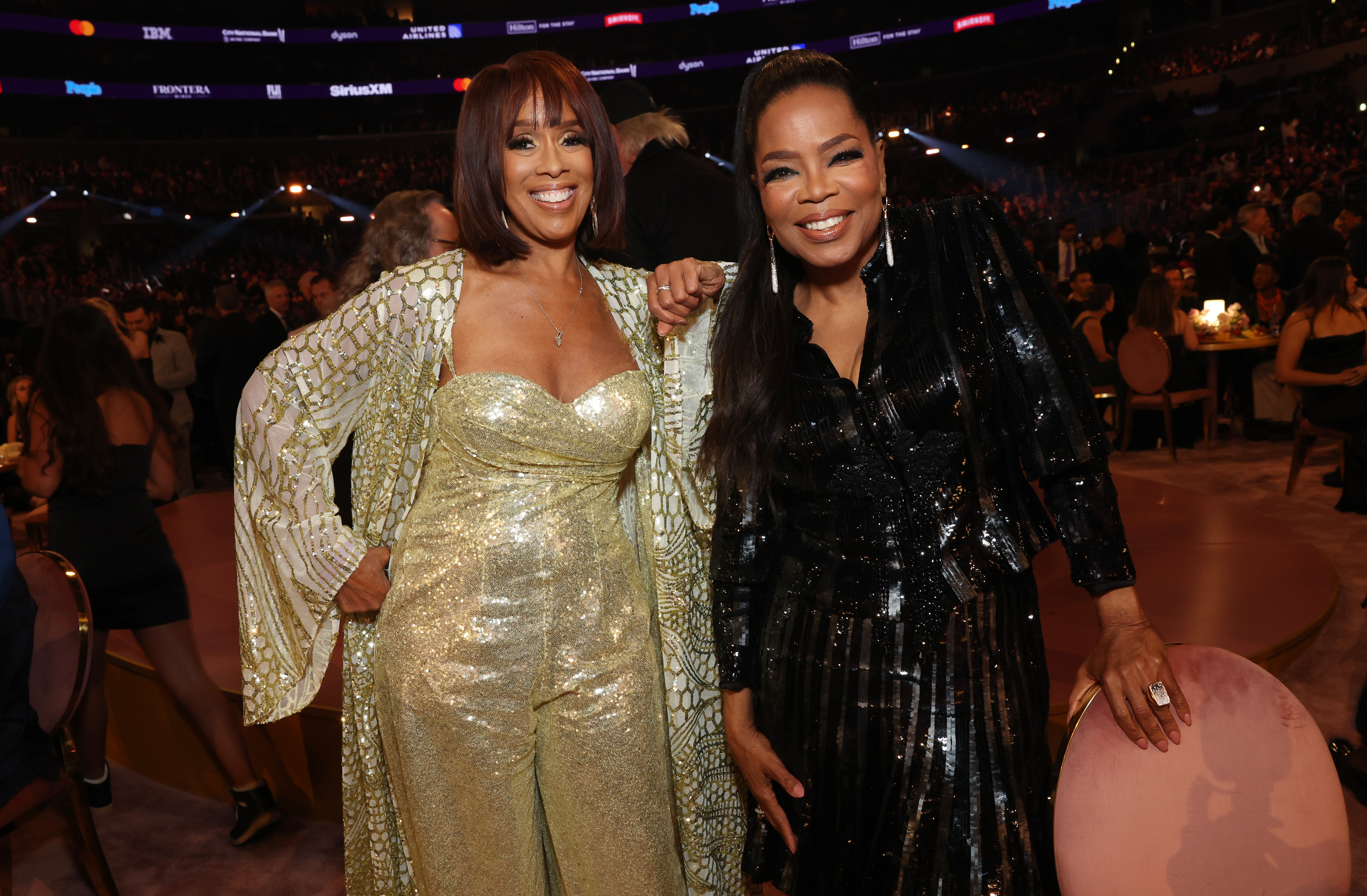 Gayle King and Oprah Winfrey attend the 66th GRAMMY Awards on February 4, 2024 in Los Angeles, California | Source: Getty Images