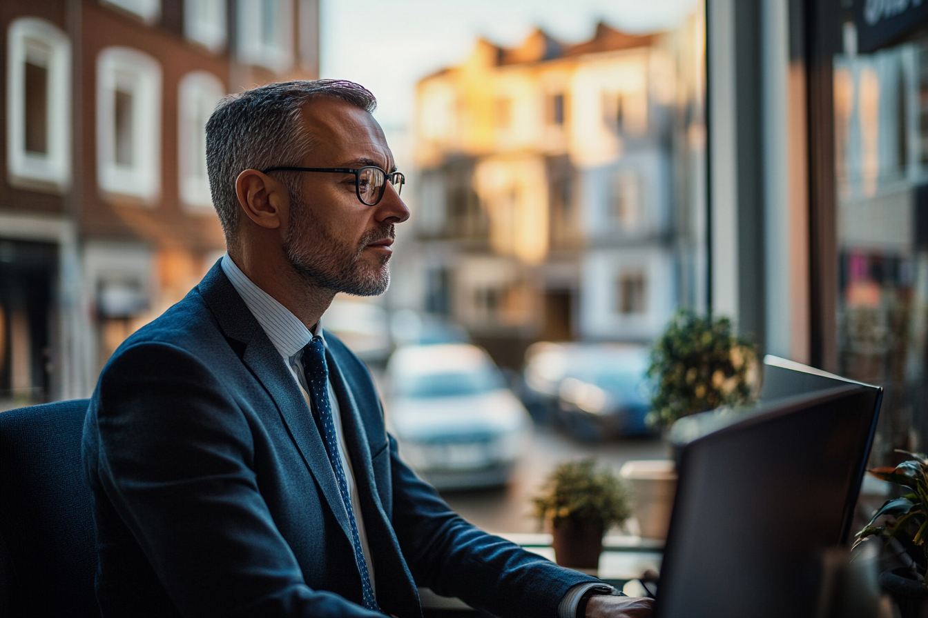 A businessman working in his office | Source: Midjourney