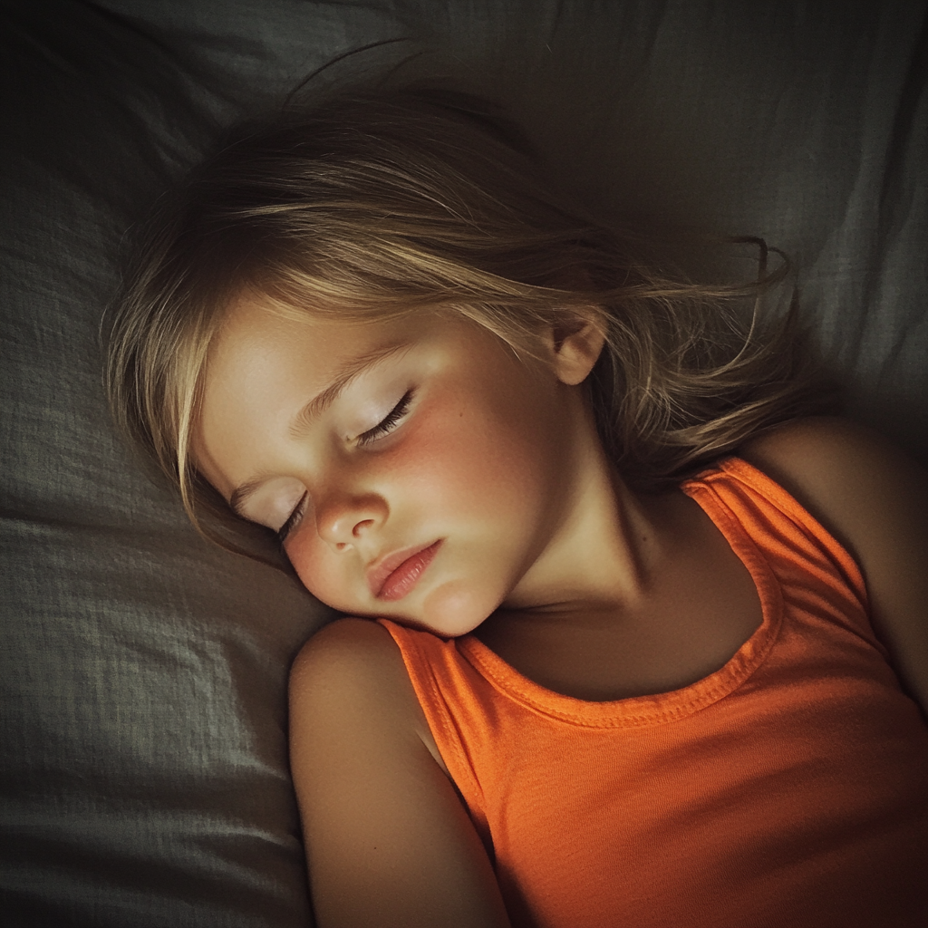 A sleeping little girl | Source: Midjourney