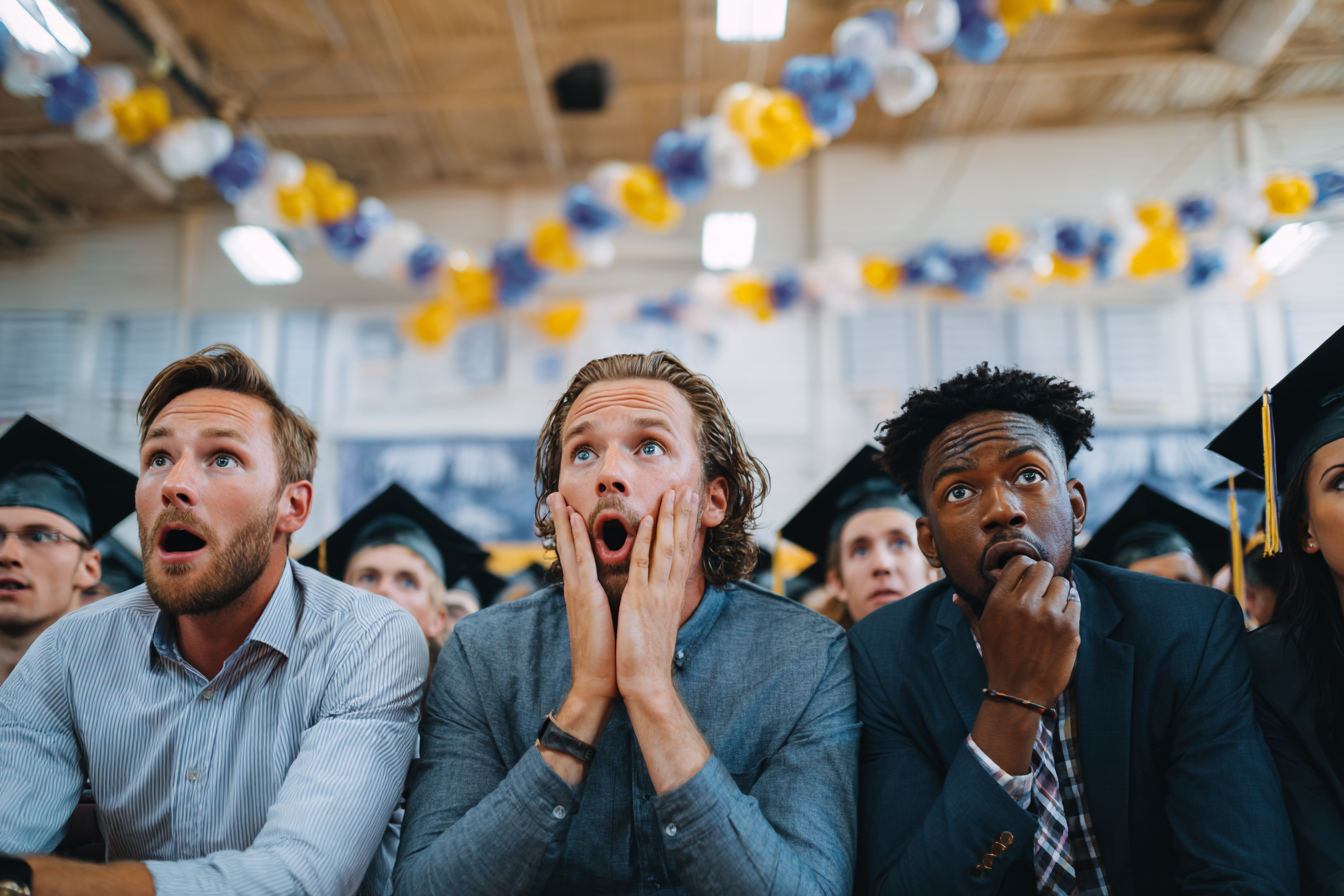 People at a graduation ceremony | Source: Midjourney