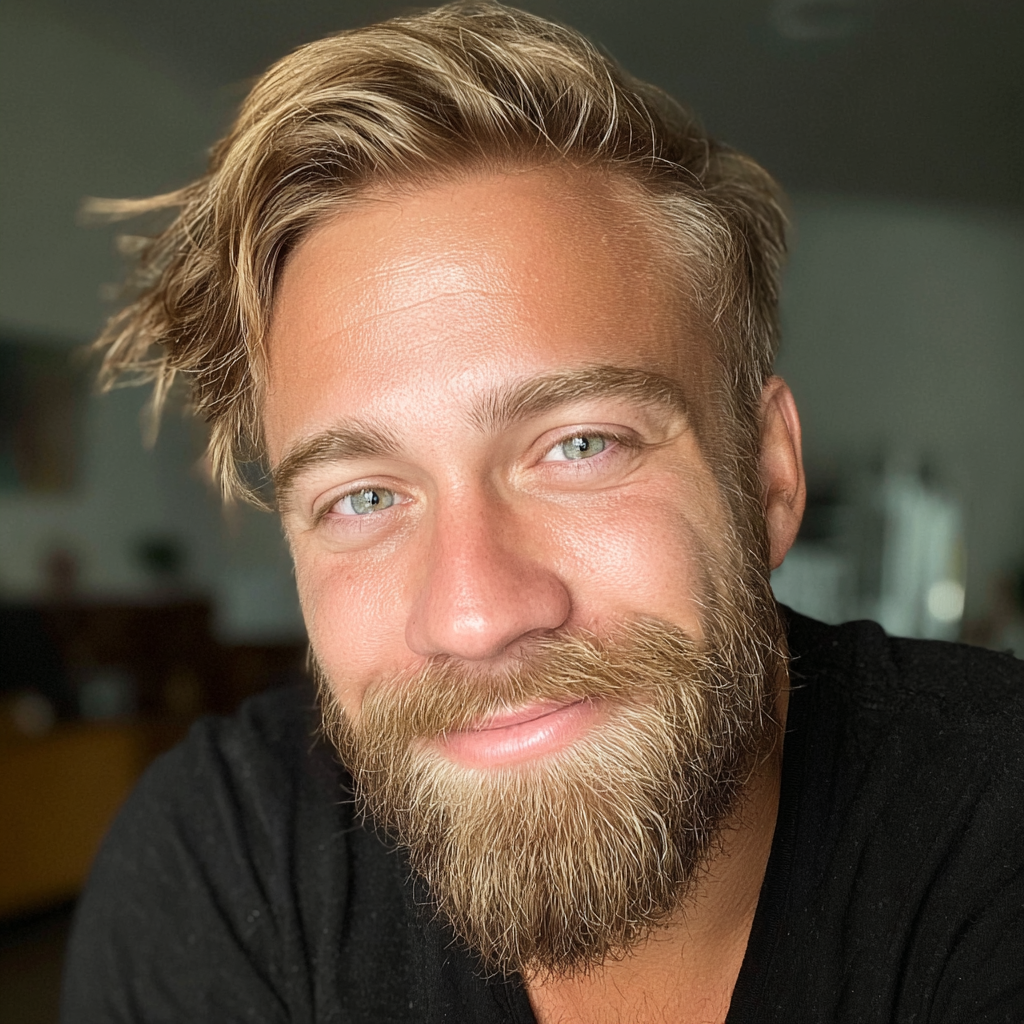 A close-up of a smiling man | Source: Midjourney
